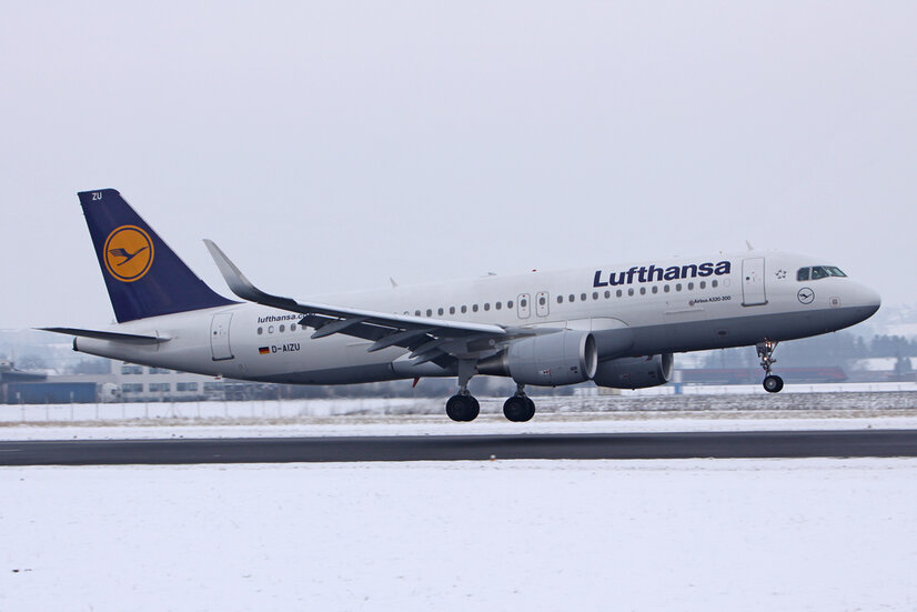 Startender A320 der Lufthansa | © Linz Airport Startender A320 der Lufthansa | © Linz Airport
