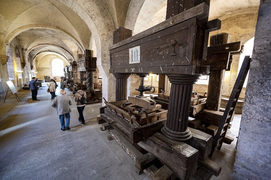 Alte Druckerei im Laienrefektorium Kloster Eberbach | © Sven Moschitz