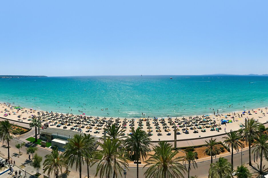 Strandübersicht auf die Playa de Palma | © Envato Elements