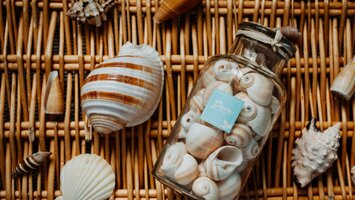 Lose Muscheln und Muscheln im Glas | © Pexels