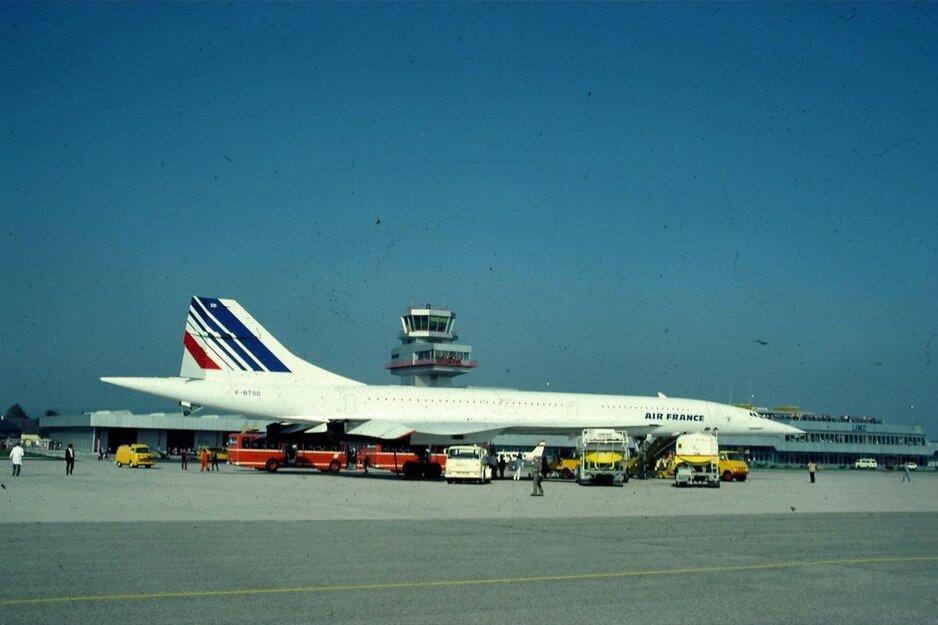 Landung der Concord von Air France 1984 | © Linz Airport