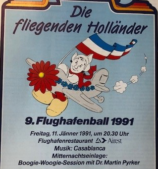 Plakat zum Flughafenball "die Fliegenden Holländer" | © Linz Airport