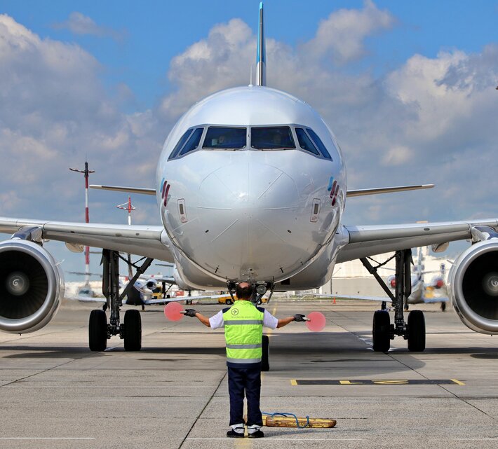 Einweisen Eurowings | © Linz Airport