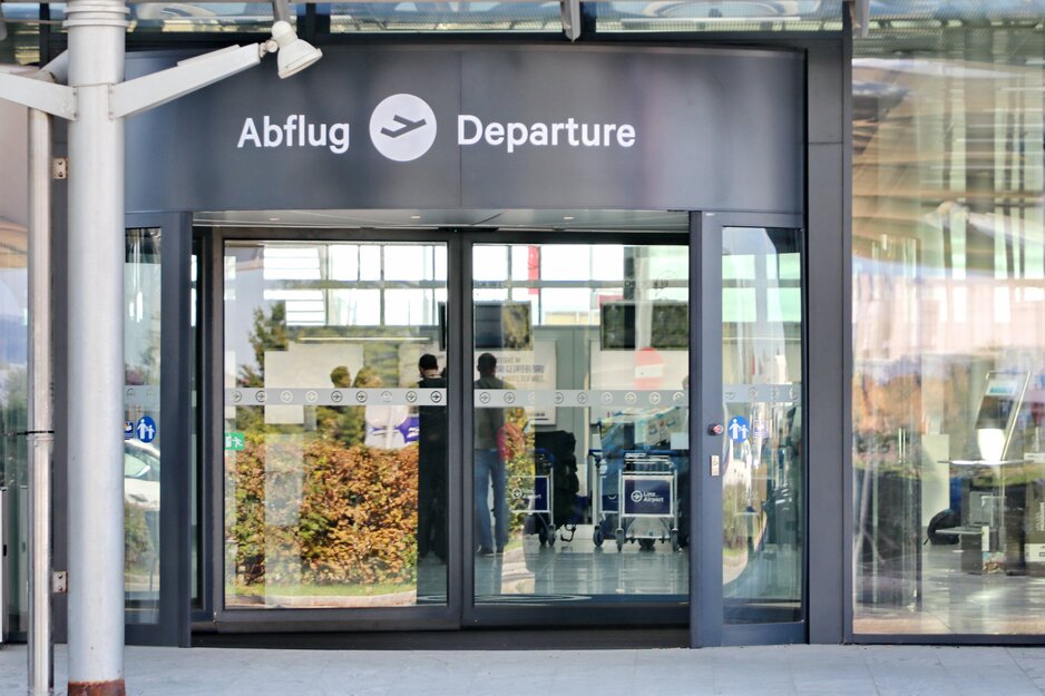 Eingang Departure | © Flughafen Linz