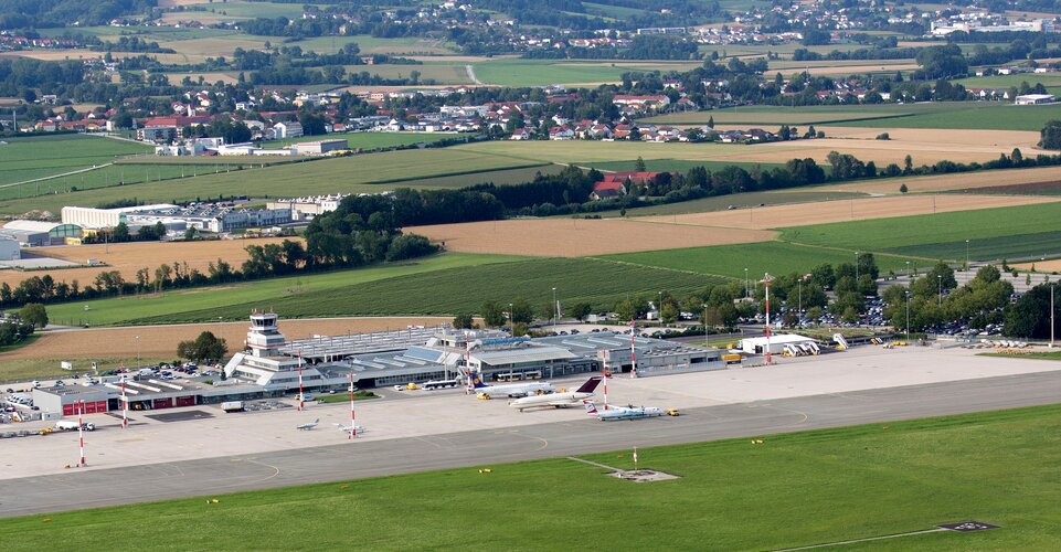 Luftaufnahme Flughafen Linz | © Flughafen Linz