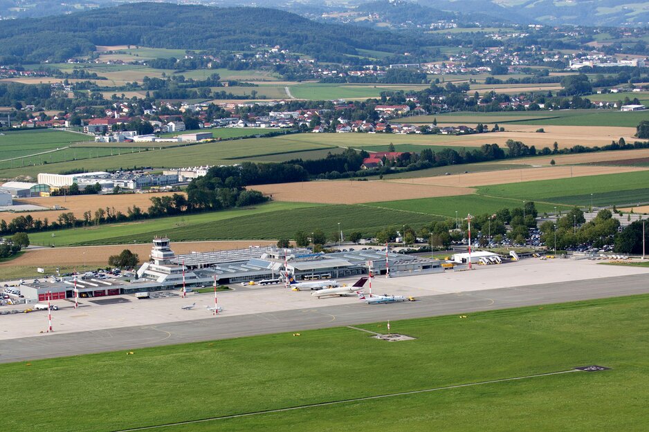 Luftaufnahme Flughafen Linz | © Flughafen Linz