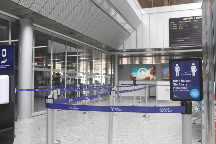 Anstellbereich vor Sicherheitskontrolle | © Linz Airport