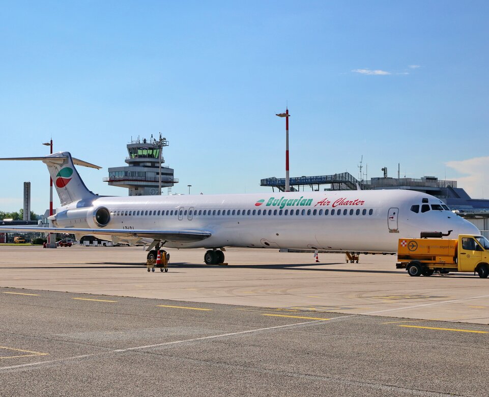 MD82 am Vorfeld | © Flughafen Linz