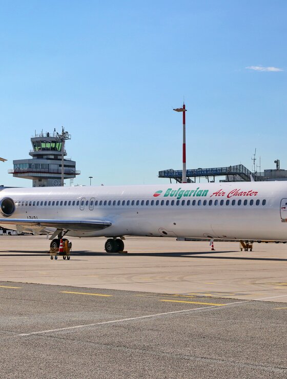 MD82 am Vorfeld | © Flughafen Linz